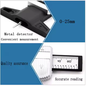Digital LCD Car Tire <strong>Pressure</strong> <strong>Gauge</strong> with Thread Depth Meter 0-25mm Metric/Inch Tyre Tread Measurer New Condition - Product Image 5