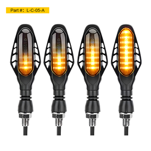 אוניברסלי 12v אופנוע הוביל להפוך אותות-פנסים ענבר/לבן/אדום אורות, אפשרויות עדשה ברורות & מעושן, אור - Product Image 2