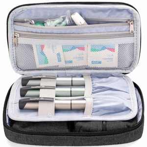 Étui de rangement de voyage personnalisé pour lecteur de glycémie et fournitures d'insuline, en tissu 100 % polyester écologique, personnalisable et économique - Product Image 2
