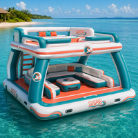 Plateforme flottante gonflable personnalisée OEM pour parcs aquatiques, bars insulaires, hôtels, clubs de plage et locations – Utilisation extérieure sur mesure