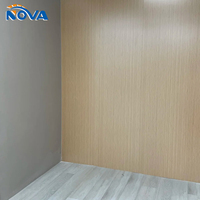Panneau mural SPC à texture bois, imperméable, revêtement mural décoratif pour l'intérieur