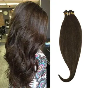 new design double drawn russian hair 24inch hand tied weft human hair extensions
