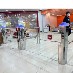 Tourniquet d'entrée de supermarché en acier inoxydable personnalisable avec code QR/contrôle ESD anti-tailgating pour une optimisation optimale - Product Image 2