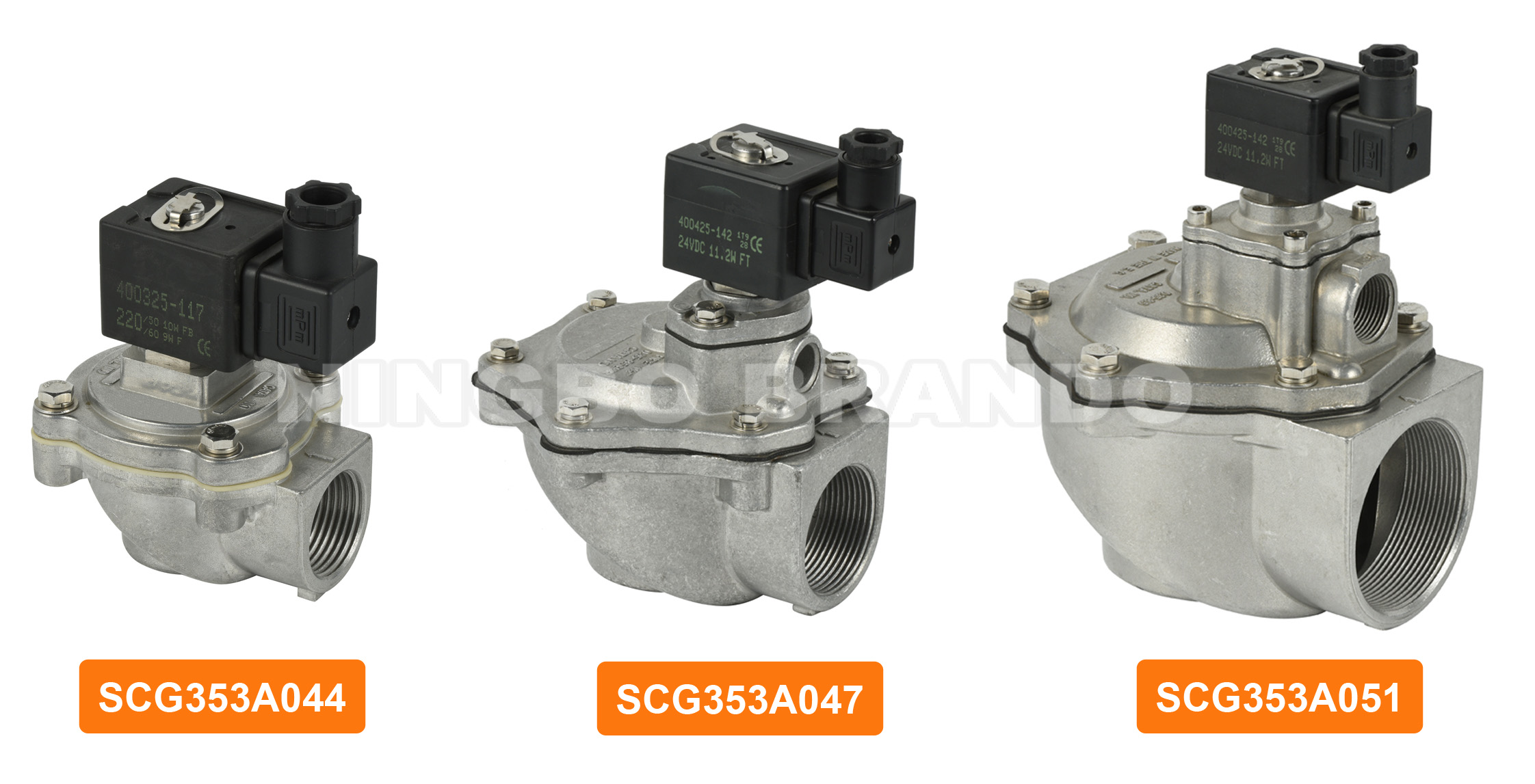 SCG353A050 2'' Threaded 353 Series Diaphragm Solenoid Pulse Jet Valve For Dust Collector