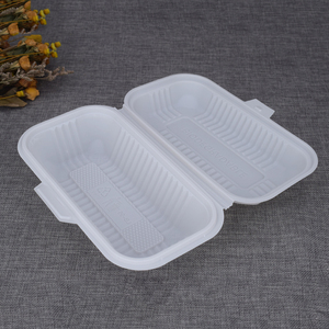 Fiambreras desechables biodegradables para restaurante, contenedor de comida de almidón de maíz con concha de plástico - Product Image 6