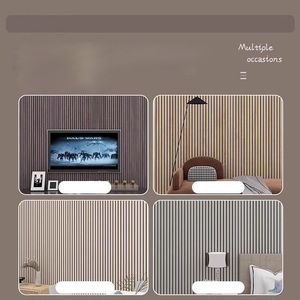 Carta da Parati Autoadesiva Moderna in PVC Goffrato con Motivo a Listelli in Legno per Palestre, Centri Commerciali, Studi, Hotel e Reception - Product Image 6