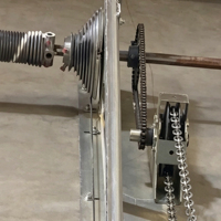 Porte à enroulement en acier étanche avec palan manuel 10 pi x 10 pi, robuste pour entrepôts à zone d'obscurcissement