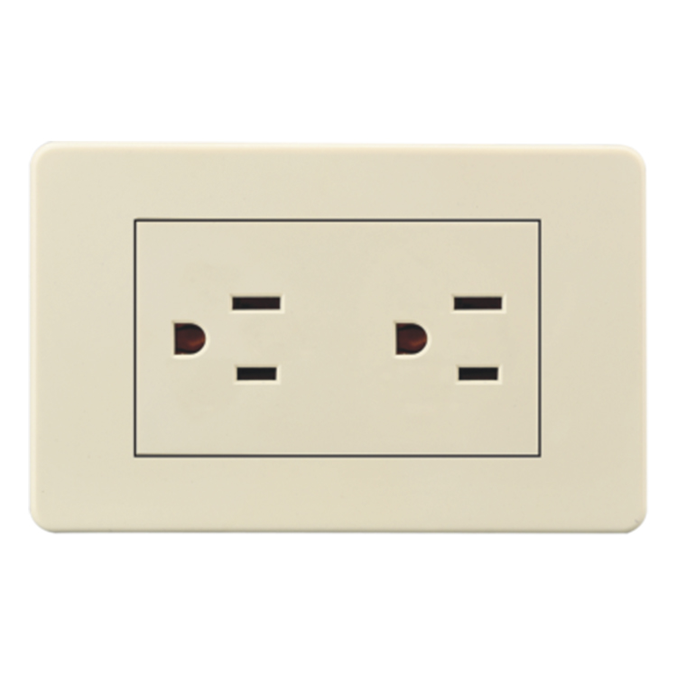VNX Fireproof PC Plastic Quality American Utlet 16A 220~250V Standard 6 Holes Socket Electrical Socket