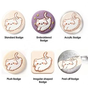 Badges personnalisés pour sacs à dos, badges photo sur mesure, badges multi-formes pour vêtements, cadeaux de fête - Product Image 6