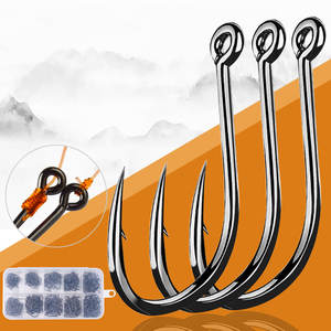 Ensemble d'hameçons <span class=keywords><strong>de</strong></span> pêche <span class=keywords><strong>de</strong></span> haute qualité, 500 pièces/boîte # 3- # Hameçon <span class=keywords><strong>de</strong></span> pêche à la carpe à 12 barbes, hameçon circulaire, accessoires <span class=keywords><strong>de</strong></span> pêche, hameçon à trou pour jig - Product Image 1