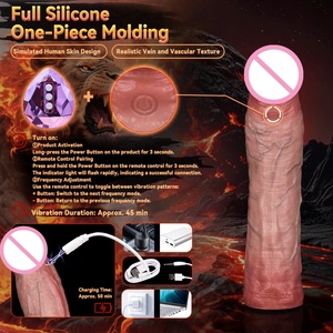 Funda de Silicona para Pene ORALSX con Vibración, Control Inalámbrico, Vibrador Recargable, Extensor de Pene, Anillo para Pene, Juguetes Sexuales - Product Image 5