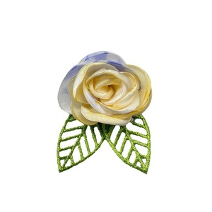 Pinces à cheveux en tissu 3D faites à la main, motif dégradé de roses et de fleurs de camélia, accessoires DIY pour usage quotidien - Product Image 5