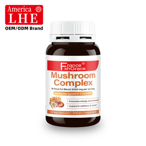 Fabricant OEM de compléments alimentaires à base de champignons Shecome, stimulant la santé du cerveau, l'énergie et la vitalité pour adultes, capsules de complexe de champignons - Product Image 5