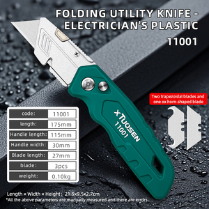Couteau utilitaire multifonctionnel en aluminium, personnalisable, lame industrielle en métal et acier inoxydable pour bricolage, livraison OEM, prix bas - Product Image 1
