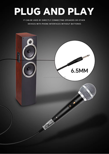 Microphone Dynamique Studio 58B Professionnel Filaire Karaoké Portable Dynamique 6.5mm pour Enregistrement Vidéo Karaoké - Product Image 4