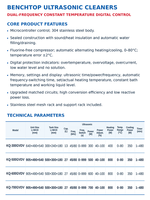 Nettoyeur à ultrasons CNC à double fréquence à température constante de série KQ-GVDE, 45-80 kHz, acier inoxydable 304, industriel