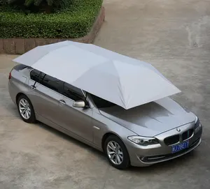 Toptan Anti-UV araba çadırı kapak hareketli Carport katlanabilir otomatik araba şemsiyesi koruyun araba