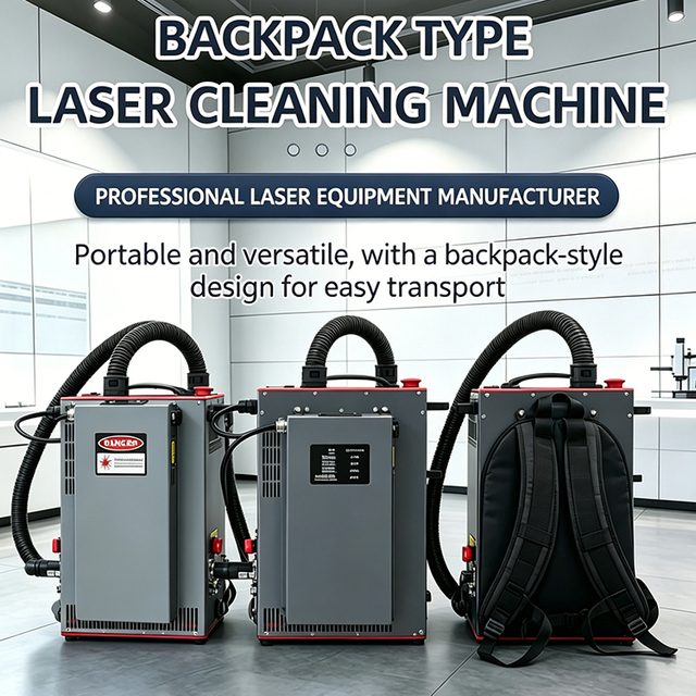 Huamai Laser Cleaning Machine Rust Removal 300W Portable Paint Backpack Lithium Battery 50Ah >30m/h Pulse Cleaner