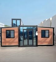 Unité de logement modulaire préfabriquée ignifuge de 20 pieds, espace de stockage sécurisé, espace de vie, conception de maison conteneur extensible