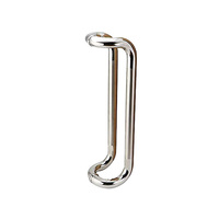 Poignées de porte de douche en verre commerciales en acier inoxydable poignée de porte coulissante en verre à levier de Type H