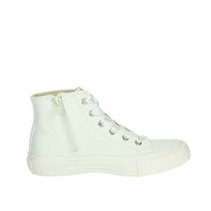 Sneakers Alte da Ragazza Gaelle Paris in Tela Bianca - Scarpe Trendy - Product Image 4