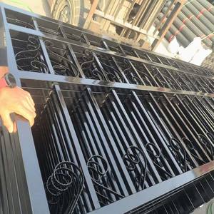 YC Valla de piquete de <span class=keywords><strong>metal</strong></span> fácil de instalar vallas y puertas de <span class=keywords><strong>metal</strong></span> de alta calidad Valla de piquete de acero personalizada - Product Image 5