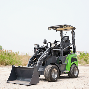 Chargeur frontal électrique miniature EVERUN ER08EH de 0,8 tonne, certifié CE, chargeur articulé à bras long pour l'agriculture et la construction - Product Image 4
