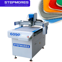 Machine de découpe à couteau oscillant tangentiel CNC automatique StepMores 6090 à moteur pour tissu, cuir et papier