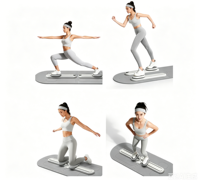 Appareil de fitness amovible pour le ski, entraîneur du plancher pelvien, appareil silencieux pour le remodelage des jambes et des hanches, équipement de fitness à domicile
