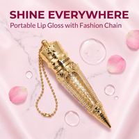 Cosmétiques en gros sous marque privée, logo personnalisé, véganes, 200 couleurs, haute pigmentation, gloss liquide waterproof avec paillettes
