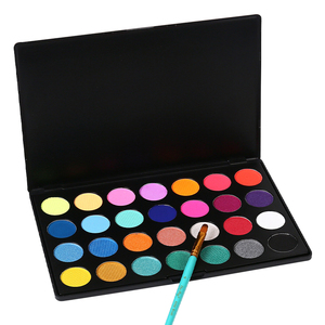 2色水彩絵の具パレット、磁気式詰め替え可能パレット、コスチューム用ボディペイント、フェイスペイントセット - Product Image 4