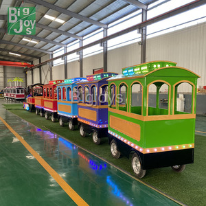 Les enfants jouent au jeu manèges piste Mini Happy Trackles train manèges équipement de divertissement en plein air à vendre - Product Image 5