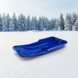 Grands luges robustes et durables pour l'hiver, pour adultes et enfants, bleues, pour le jeu en famille en plein air - Product Image 2