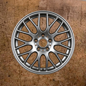 Jantes de voiture en alliage d'aluminium à rayons multiples pour voitures particulières - Nouveau modèle, déport de 20 mm, finition argentée, PCD 114,3 mm, ajustement universel - Product Image 1