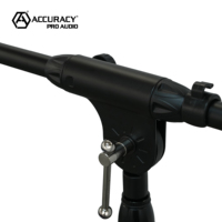 Support de microphone professionnel robuste réglable Accuracy Pro Audio MS148T avec base trépied
