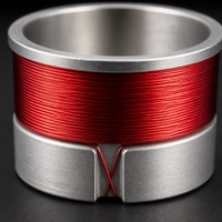 Bobine d'inductance audio haute puissance personnalisée, bobine de bobinage en fil de cuivre rouge avec enrouleur en aluminium pour OEM