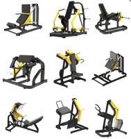 Huyang HY-DHF03 Rack à Squat Commercial Robuste en Acier, Presse à Jambes à 45 Degrés, Fitness Complet, Durable, Réglable et Sûr
