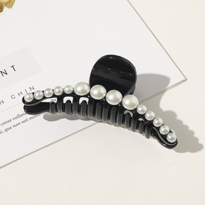 <span class=keywords><strong>PL</strong></span> resina perla pelo garra Cola de Caballo titular antideslizante pasadores coreanos pinzas para el pelo para mujeres - Product Image 3