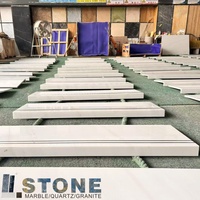 Plinthe en marbre beige poli moderne pour hôtels Dolomite durable coupée à la taille avec garantie d'un an-Eastwood Stone