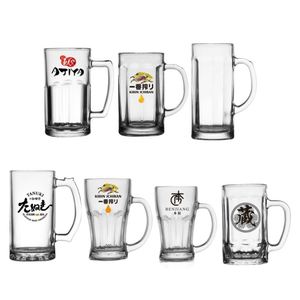 Wholesale Customization Pub Drinking Glasses Steins <b>Mugs</b> Traditional Beer <b>Mug</b> Glasses Solid Heavy <b>Large</b> Beer Glasses with Handle - Product Image 2