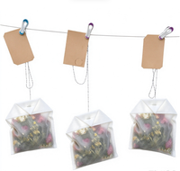 Brinelume Sachets de thé de bain biologiques aux herbes, mélange de sels de bain de l'Himalaya, rose, citron, romarin, spa pour adultes