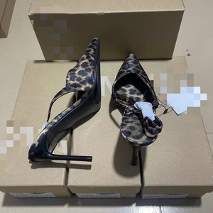 Sandali da Donna Silenziosi con Tacco Medio e Fibbia, Punta Affusolata, <span class=keywords><strong>Scarpe</strong></span> da Festa da Donna, Tacchi a Spillo in Pelle PU - Product Image 5