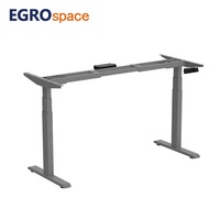 Bureau Ergonomique à Hauteur Réglable EGROspace, Cadre Moderne pour Ordinateur, Double Moteur, Mobilier de Bureau