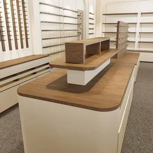 Exhibidor de Gafas de Madera Personalizado |   Estante para Cajones Lacado |   Vitrina de Exhibición Glass Island para Centros Comerciales y Mostradores de Marca - Product Image 6