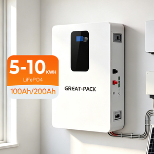 แบตเตอรี่ Power Wall 48V 200Ah สำหรับใช้ในบ้าน ติดผนัง แบตเตอรี่พลังงานแสงอาทิตย์ 10KWh 5KWh 20KWh รับประกัน 10 ปี 8000 รอบการใช้งาน - Product Image 1