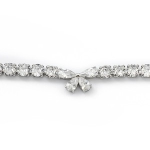 Stk Zircon Tennis Chain Butterfly Choker For Men And Women Fashion Collarbone Necklace Party Jewelry Accessory - Product Image 3
