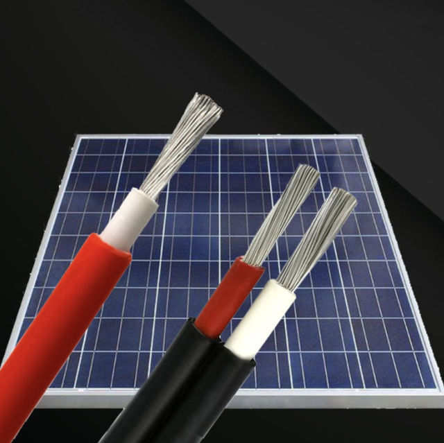 1500v Pv Solar Cable Xlpo Insulation H1Z2Z2-K Dc Pv Cable 2.5mm 4mm 6mm 10mm 16mm2 TUV
