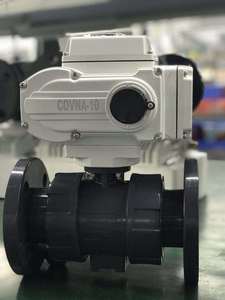 วาล์วไฟฟ้า COVNA B2Bclearance Sale พร้อมตัวกระตุ้นแบบลอยหมุนสำหรับควบคุมการไหลของน้ำและของเหลวอัตโนมัติ วาล์วแบบหน้าแปลน UPVC - Product Image 3