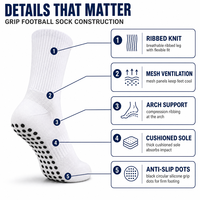 Chaussettes de football antidérapantes avec logo pour hommes, chaussettes de sport athlétiques, évacuation de l'humidité, bord élastique, chaussettes personnalisées