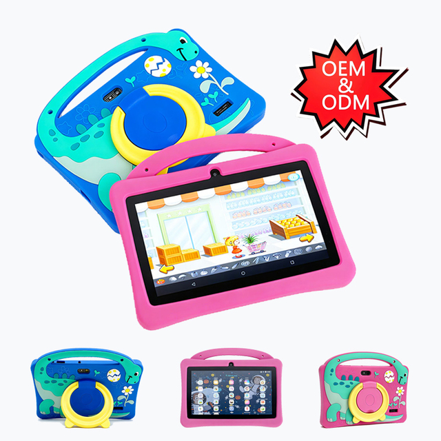 New 7-Inch IPS Display Allwinner Quad Core Android 12 Tablet PC Kids' Tablet WiFi Front Pre-Installed Educational Apps ROHS